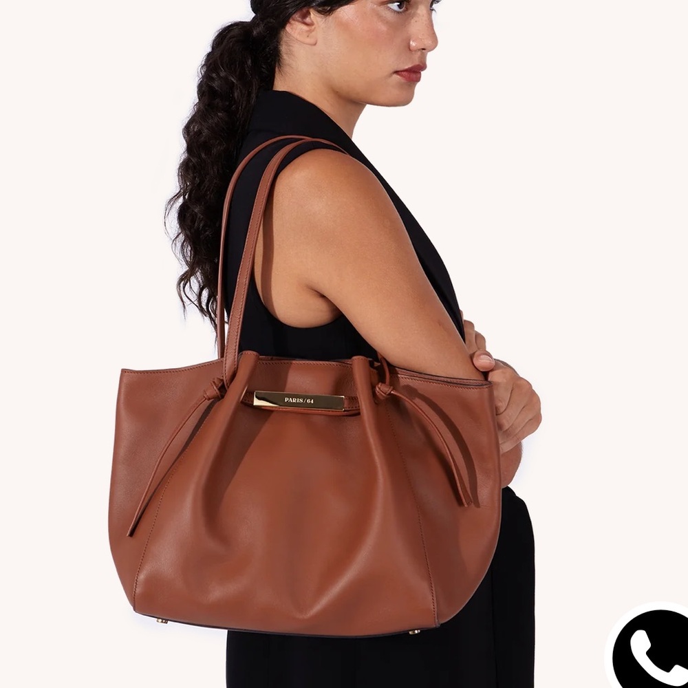 Paris/64 Manhattan Cuero Brown Shoulder Bag